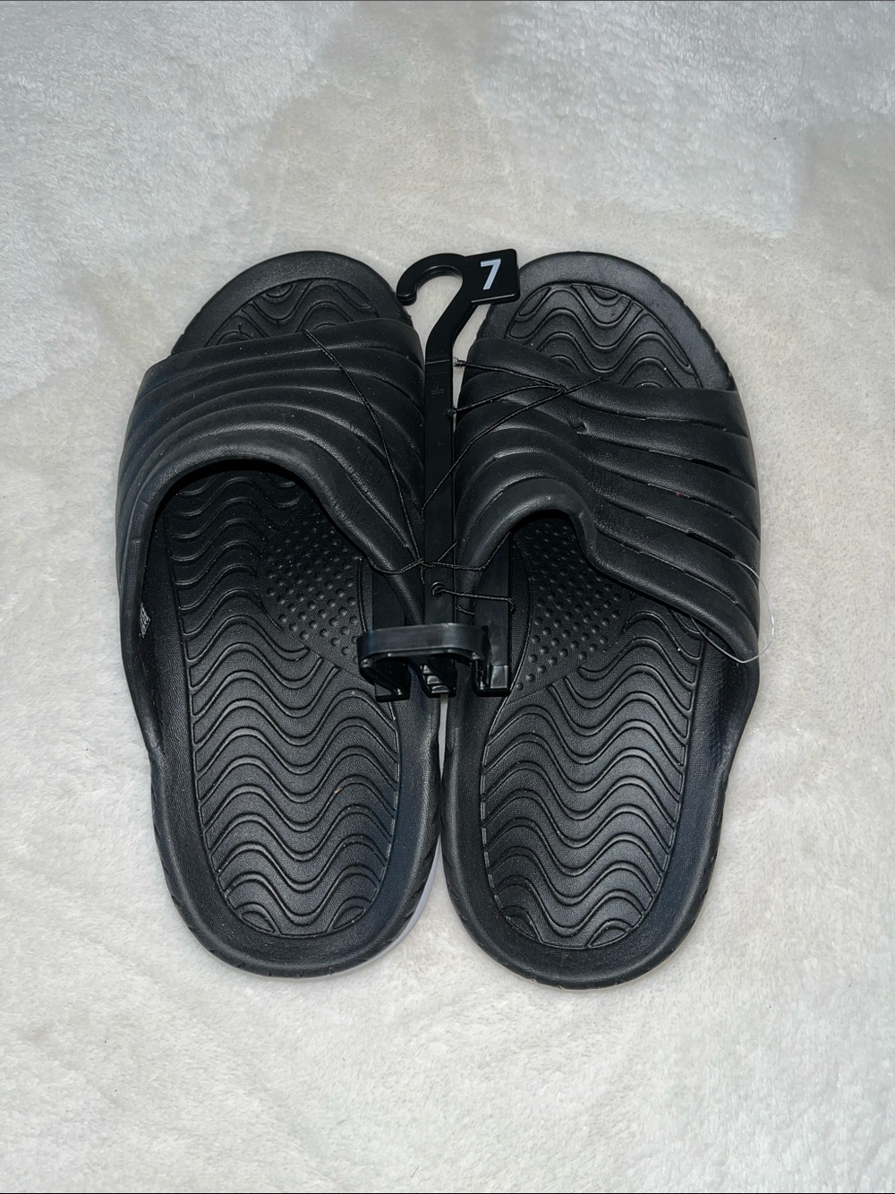 Brand New Avia Men's Black Slide Sandals - Classic Comfort (size 7)